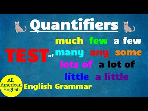 TEST of QUANTIFIERS | MUCH or MANY? SOME or ANY? | Use & Learn the Basics | All American English