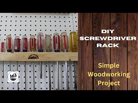 Discover the Secret to an Organized Workspace: DIY Screwdriver Rack