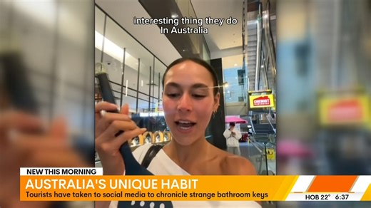 The unusual Australian trait that is stumping our international visitors.... 🚻 🧻 Send us your favourite bathroom key attachments on the Sunrise text line now on 0481 973 836 #funny #Australia #cafe #hospitality #tourism | Sunrise