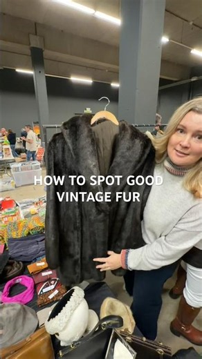 How do I choose fur coats at the vintage markets in Belgium