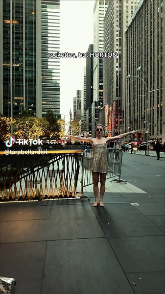 Tribute to the @The Rockettes in honor of 100 years & their kick off of the ‘25 season🎄 • captured by @becca.vision on the @DJI Osmo Pocket 3 • Wearing @nuuly @forloveandlemons Candice Mini Dress & @BLOCH Dance Ballet Shoes • #horton #hortontechnique #creatorsearchinsights #nuuly #dancersoftiktok