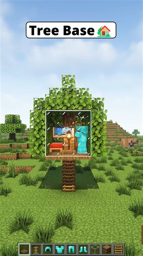 Charles MC on Instagram: "Minecraft Easy Tree Base Build Tutorial🏡 Follow me for more Tutorials Minecraft❤️ Save this video and share at friends🤩#reels #minecraftideas #minecraftbuilds #minecraftautomation #minecrafttutorial #minecraftpc #minecraftmemes #minecraft #minecraftbuilds #minecraftinspirations #minecrafttutorial #minecraftdaily #minecrafthacks #minecraftonly #minecraftbuildings #charlesmc"