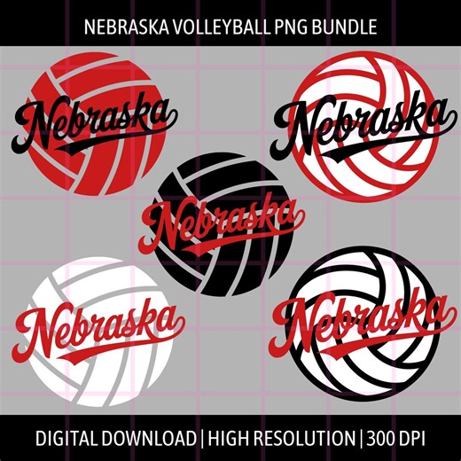 Nebraska Volleyball PNG Bundle: Cornhusker State Pride (digital Download) - Etsy
