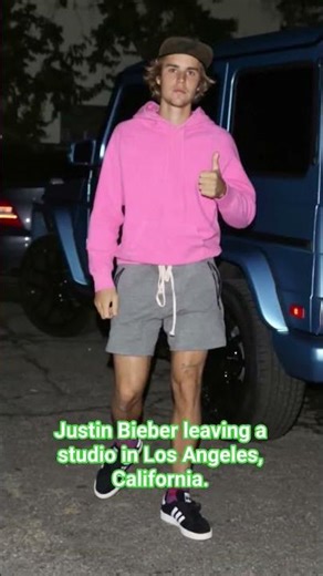 Justin Bieber leaving a studio in Los Angeles, California.#ytshorts #shortsvideo #viralshort