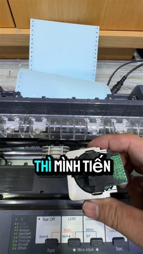 Repairing an Epson LQ 350 printer that prints with white streaks. #printerrepair #Epson #Epsonpri...