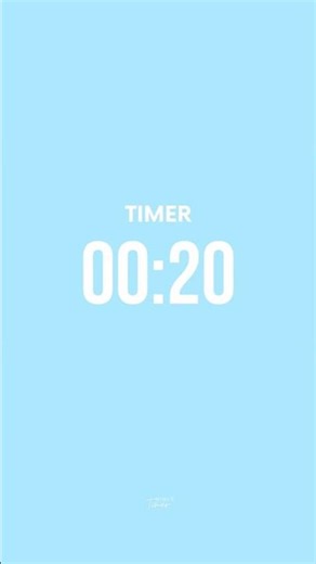 ⏱️ 20 SECONDS COUNTDOWN TIMER with Finish Alarm Sound 🔔⏰