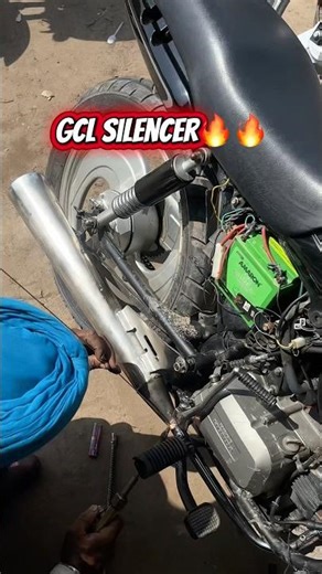 GCL silencer🙌🤯 | sound 🫨 | modified splendor #modificition #splendormodified ##bikemodification