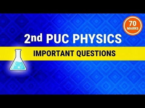2nd PUC Physics Mid Term Important Questions 2025 | Question Paper With Answers