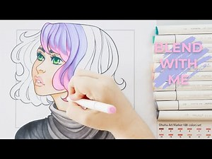 Ohuhu Blending Tutorial | Ohuhu Markers 120 Colors Set