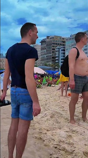 🏖️ AMAZING BEACH Copacabana, Rio de Janeiro, Brazil 🌴 #shorts