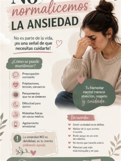 Ansiedad no es normal: señales que no debes normalizar