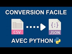 Tuto conversion CSV et JSON avec PYTHON