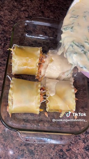 Delicious Salmon Alfredo Lasagna Rolls Recipe