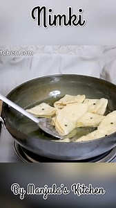 23K views · 65 reactions | Crispy Nimki Recipe | Salted Fried Crackers | Manjula's Kitchen Learn how to make Crispy Nimki – the perfect salted fried crackers for festive occasions or tea-time snacks. This easy-to-follow recipe by Manjula's Kitchen ensures a flaky and crunchy texture with a delightful savory flavor. Ideal for Diwali, Holi, or as an everyday snack!  #NimkiRecipe #IndianSnacks #ManjulasKitchen | Manjula's Kitchen - Indian Vegetarian Recipes | Facebook