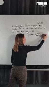 GCSE Biology - ADH and urine production [Biology, GCSE, LauraDoesBiology, MyEdSpace, ERC]