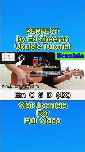 Perfect by Ed Sheeran Ukulele Tutorial (short) ‪@UCanLele2023‬
