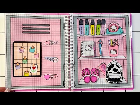 🌸paper diy🌸 SCHOOL LOCKER 📚💸 Back to school 🏫 종이놀이 tutorial 학교 사물함