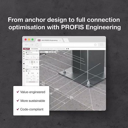 How engineers can optimize anchor layouts with PROFIS Engineering
