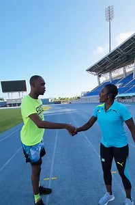 Pauline Davis, I CHALLENGE YOU TO A RACE! 👀 The Golden Girl vs. Rocking Sockin' Potcake! 🏃🏽‍♂️🏃🏿‍♀️🇧🇸🏆 Link to the race: https://fb.watch/iKvu1zXNtD/ | Das Quay