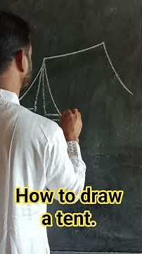 How to draw a tent step by step. #howto #draw #tent #tutorial #easy #learn #art #drawing