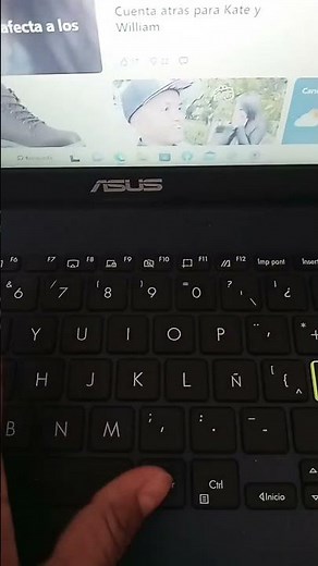 Cómo poner el @ arroba en tu laptop ASUS