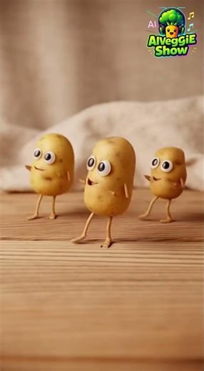 Potatoes Are Dancing Like Pop Stars! | AI Veggie Show #aidance #aivideo #cartoonai #familyfriendly