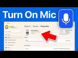 How To Turn On Microphone On Laptop On Windows 11 - Full Guide