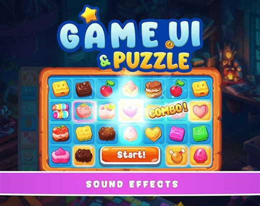 Game UI & Puzzle Sound Effects Pack by WOW Sound