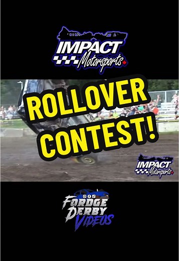 Who else LOVES the rollover contest?! #fordgederbyvideos #impactmotorsports #motorsports #derby #demolitionderby #rollover #racing
