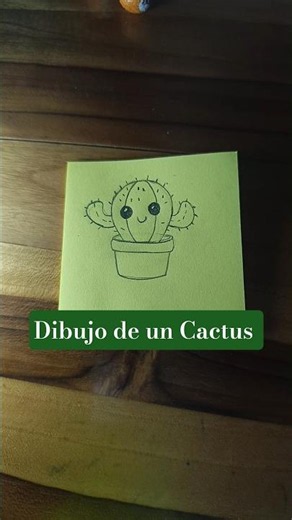 Como Dibujar un Cactus Paso a Paso 🌵✨
