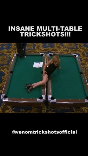 48K views · 733 reactions | Insane Multi-Table Pool Tricks!  #bilar #billiards #spin #trick #trickshot #9ball #sinuca #8bola #8ballpool #snooker #venomtrickshots #carom #3cushion #bilardo | Florian 'Venom' Kohler | Facebook
