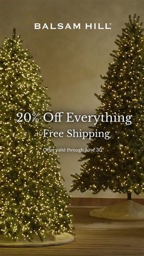 Get 20% off everything, including the real-looking Christmas tree and décor you've had your eye on. Save with code MERRYHALFWAY at checkout. Shop early, be merry. | Balsam Hill