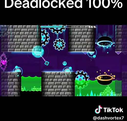 Achieving 100% in Geometry Dash: Deadlocked Level