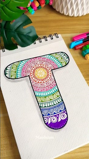 Draw an easy and simple mandala with me 🌈⛅️✨ #art #shortsvideo #pastel #colors #mandala #drawing
