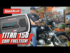 CG Titan 150 with FuelTech FT300 injection on the dyno!