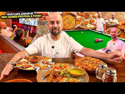 जोधपुर के Hive Cafe में 250+ Board Games, Ps5, Pool & Food | Strest Food India