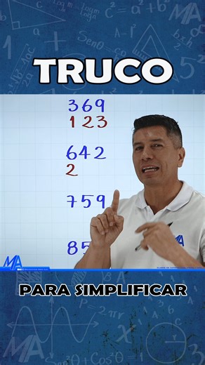 Truco para simplificar 😱😎 #matemáticasprofealex #parati | Matematicas Profe Alex