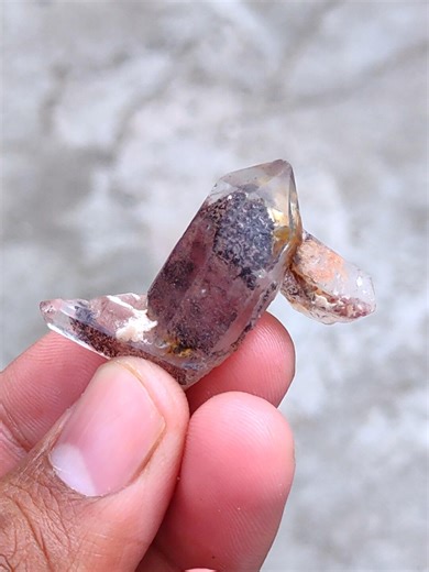 Red Phantom Quartz Sunset Quartz Natural Crystal Specimen - Etsy