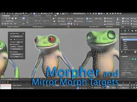 MS3D | 3dsmax | CAT rig | Morpher and Mirror Morph Targets
