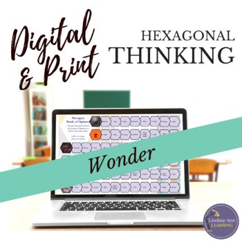 Wonder Novel Study Hexagonal Thinking Activity