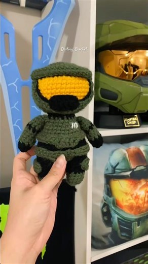 My first amigurumi - Master Chief #haloinfinite #crochet