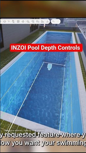 InZOI| Pool Depth Controls| You're So Shallow #inzoi #pooldesign #shortsfeed