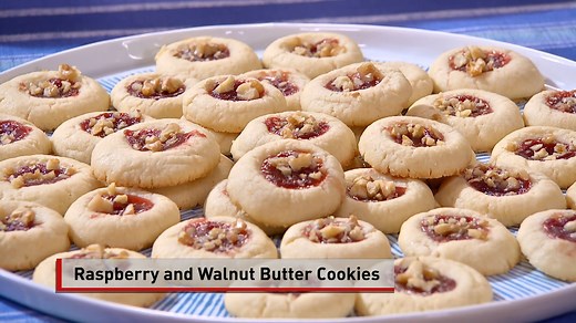 These classic cookies are the cornerstone to any Italian dessert platter. Simple, delicious and versatile - here, with my grandson Lorenzo to assist me - I use Raspberry Jam and Walnuts - but you can use any number of different fillings and toppings. Buon Appetito! https://lidiasitaly.com/recipes/raspberry-walnut-butter-cookies/ #TuttiaTavolaaMangiare #LidiasRecipes #LidiasItaly #LidiasKitchen #LidiaBastianich #ItalianFood #25YearsofLidia | Lidia Bastianich