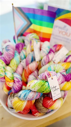 Over the past two years, this community has shown again and again that fiber arts can do more than create beautiful things — it can create impact. Here are a few ways our AYM community has given back: 🧤 Collecting handmade winter hats, scarves, and accessories for Kids Coats to help keep local kids warm. 🌈 Partnering with indie dyer Indigo Guinea to create a custom Pride colorway, with a portion of profits donated to American Civil Liberties Union, Human Rights Campaign, and The Trevor Project