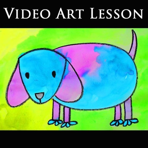 PUPPY DOG Video Art Lesson | EASY Directed Watercolor Drawing & Painting Project