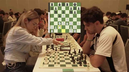 The compliment came instantly after this chess move