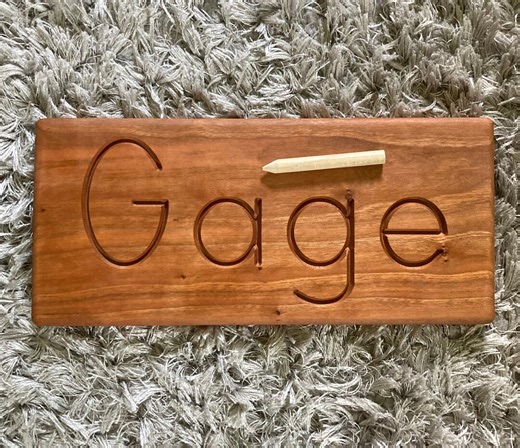 Personalized Name Tracing Boards - Etsy