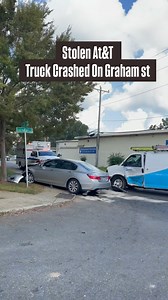 10K views · 48 reactions | Stolen At&T Truck Crashed On Graham st | Chezzy Huntley | Facebook