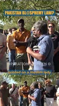 Muslim Pressed On Blasphemy Law In Pakistan | Arul Velusamy | Speakers' Corner