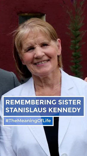 Remembering Sister Stanislaus Kennedy 🤍 The campaigner, activist and @focusirelandcharity founder passed away this morning aged 86. Sr Stan spoke to Gay Byrne about her life-long commitment to the poor, her role as advocate for the homeless, and her faith on #TheMeaningOfLife in 2015. | RTÉ One